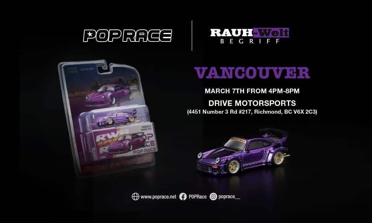 Pop Race 1:64 Scale Vancouver Event Exclusive Honda Civic EG6 / RWB RWB