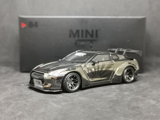 Mini GT No.84 LB Works Nissan GT-R
Black Chrome Mini GT