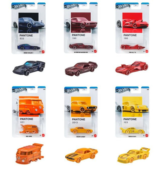 Hot Wheels 2026 JKY47-956A Silver Series Basic Pantone Complete Case of 10pcs