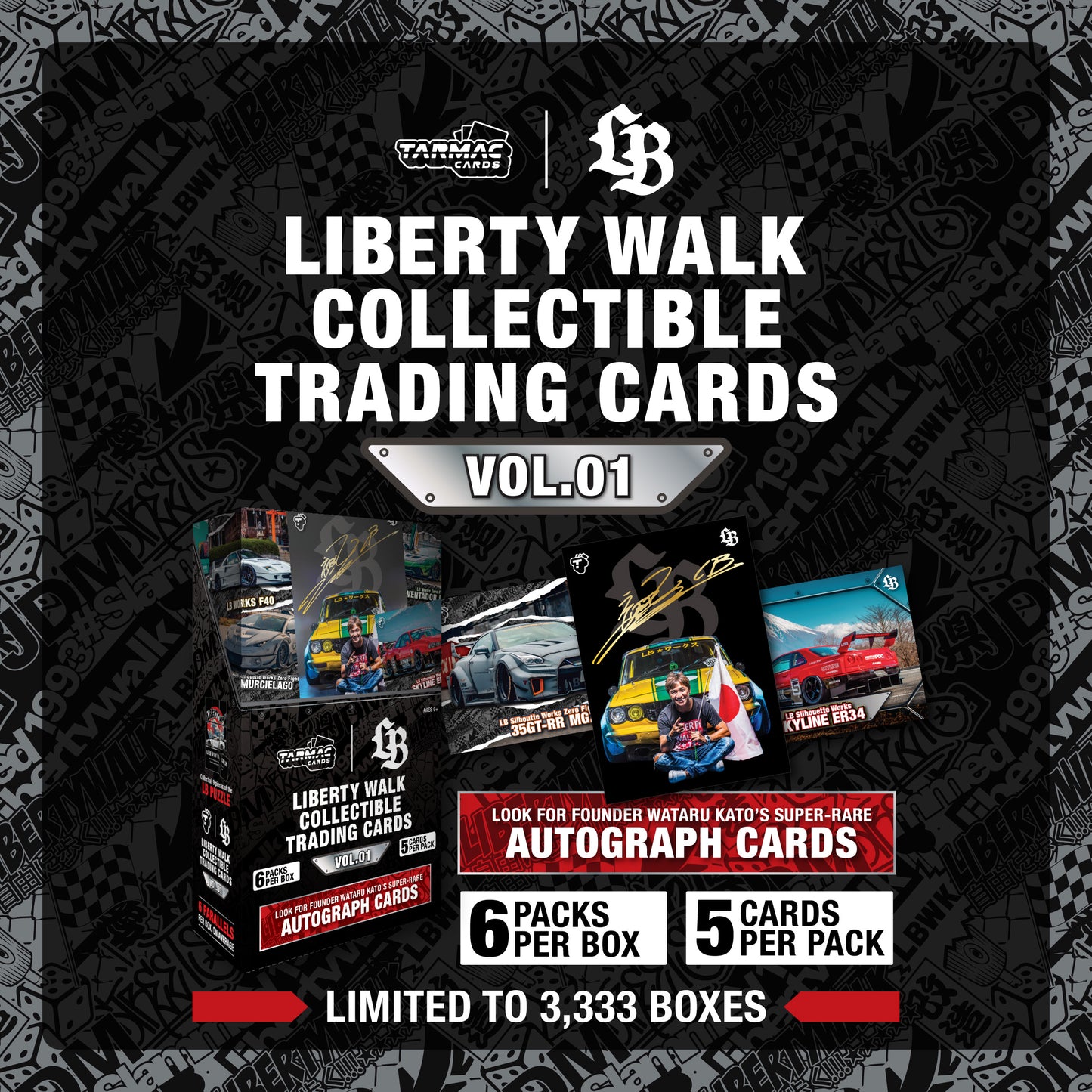 Tarmac Cards LIBERTY WALK COLLECTIBLE TRADING CARDS VOL.01
