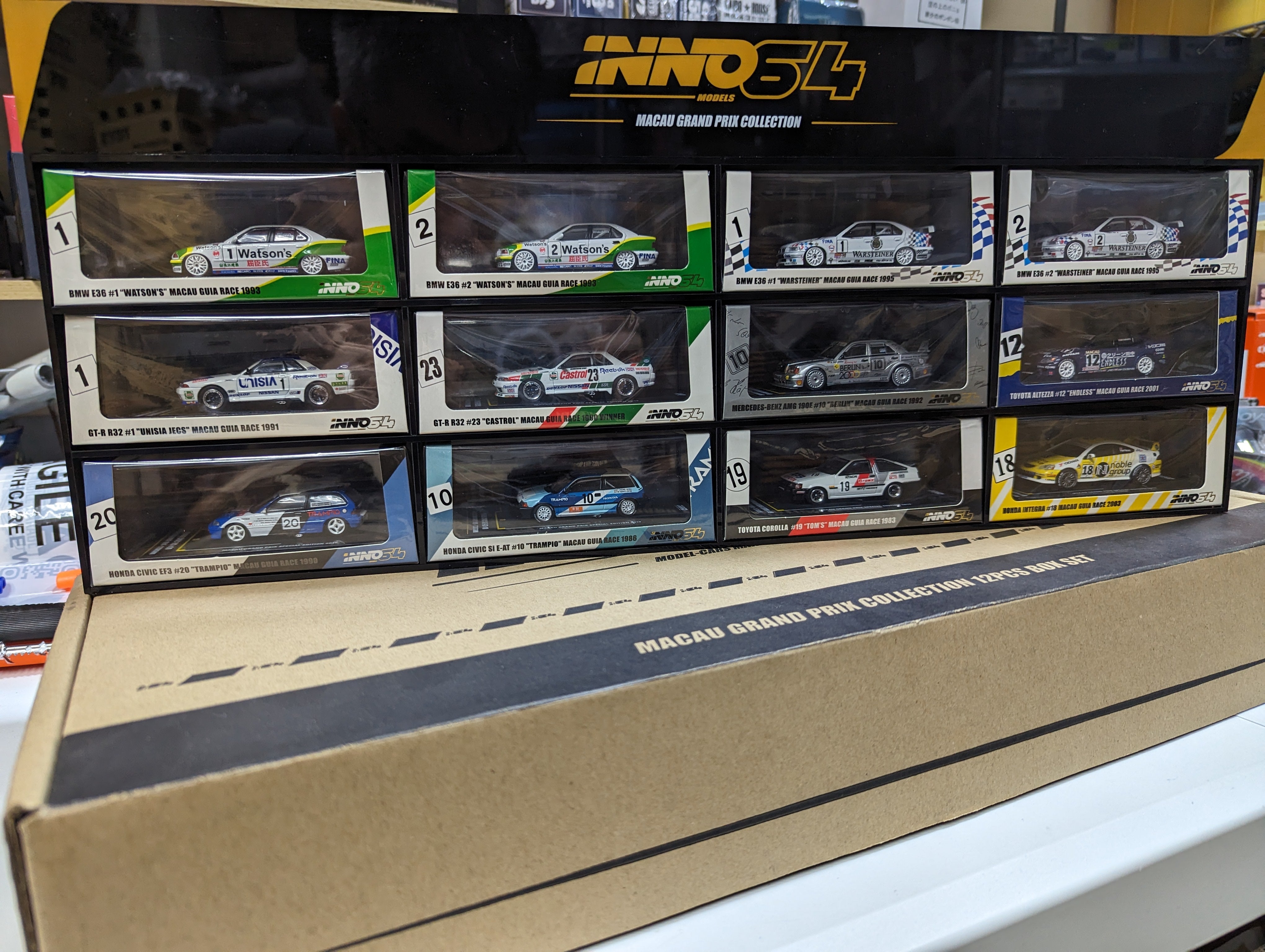 Inno64 Macau GP 2019 Special Edition Set Complete Box Set 1:64 Scale ...