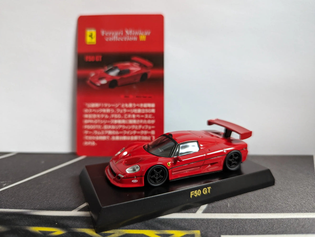 Kyosho 1:64 Scale Ferrari Mini Car Collection III F50 GT Red 