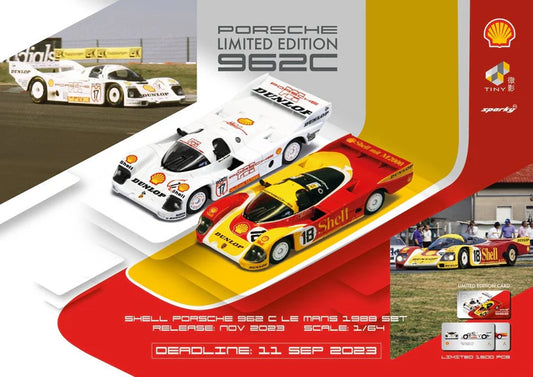 [Unboxed] Spark Model - Porsche 962C Shell Le Mans 1988 #18 & DUNLOP Supercup 1987 H.J.Stuck #17