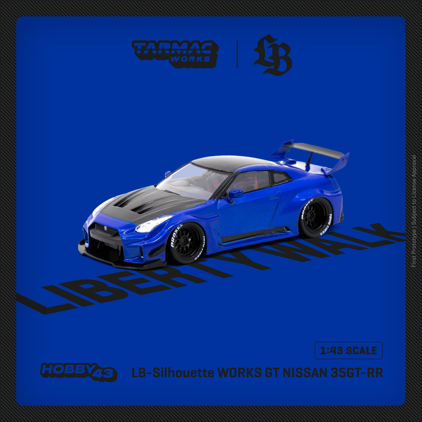 Tarmac Works 1:43 Scale LB-Silhouette WORKS GT NISSAN 35GT-RR Candy Blue
