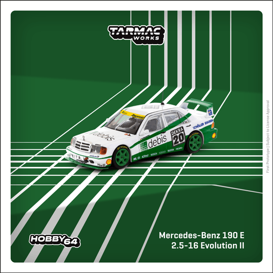 Tarmac Works 1:64 Scale Mercedes-Benz 190 E 2.5-16 Evolution II DTM 1991  Michael Schumacher