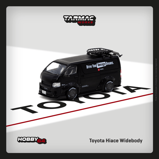 Tarmac Works 1:64 Toyota Hiace Widebody TOYOTA - With roof rack T64-038-TO