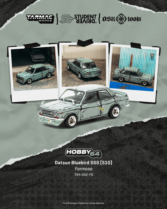 Tarmac Works T64-052-FO Datsun Bluebird SSS (510) Formosa