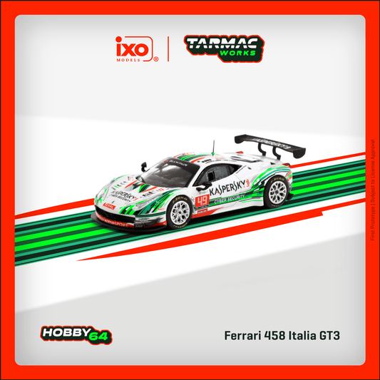 Tarmac Works 1:64 Ferrari 458 Italia GT3  24 hours of Spa 2016  S. Lemeret / R. Aguas / A. Moiseev / D. Rizzo