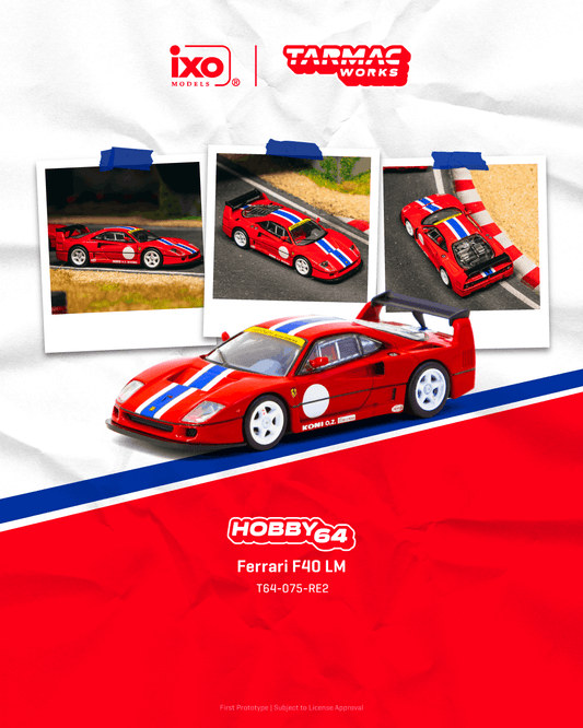 Tarmac Works 1:64 Scale Ferrari F40 LM Red