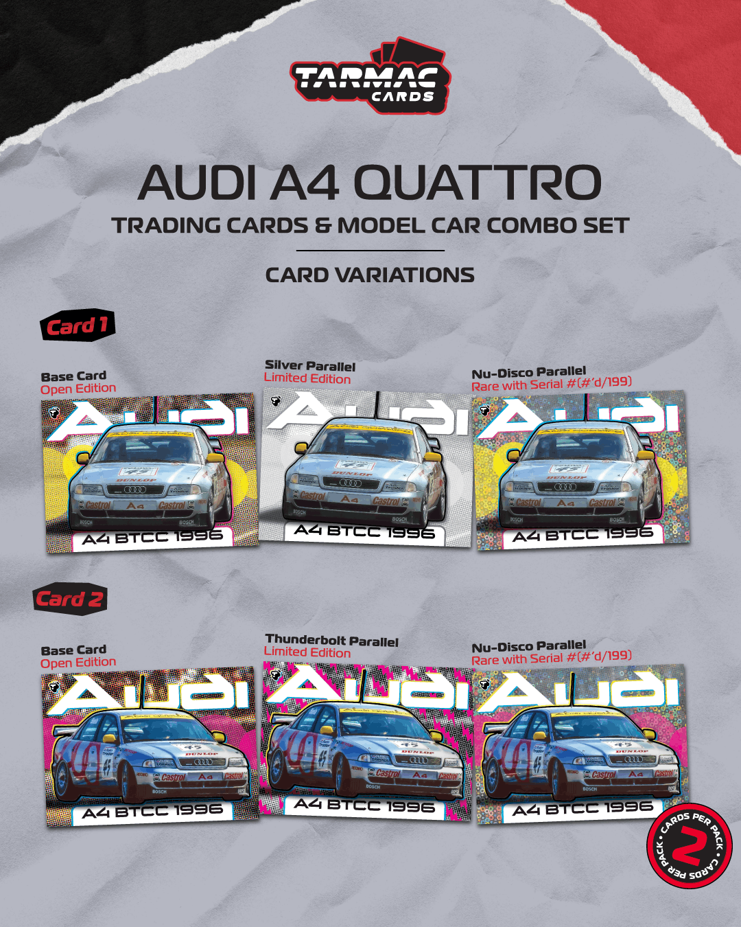 Tarmac Works T64-077-96BTC45 Audi A4 quattro BTCC 1996 Champion Frank Biela