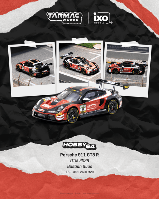 Hobby64 T64-084-26DTM29 Porsche 911 GT3 R DTM 2026 Bastian Buus