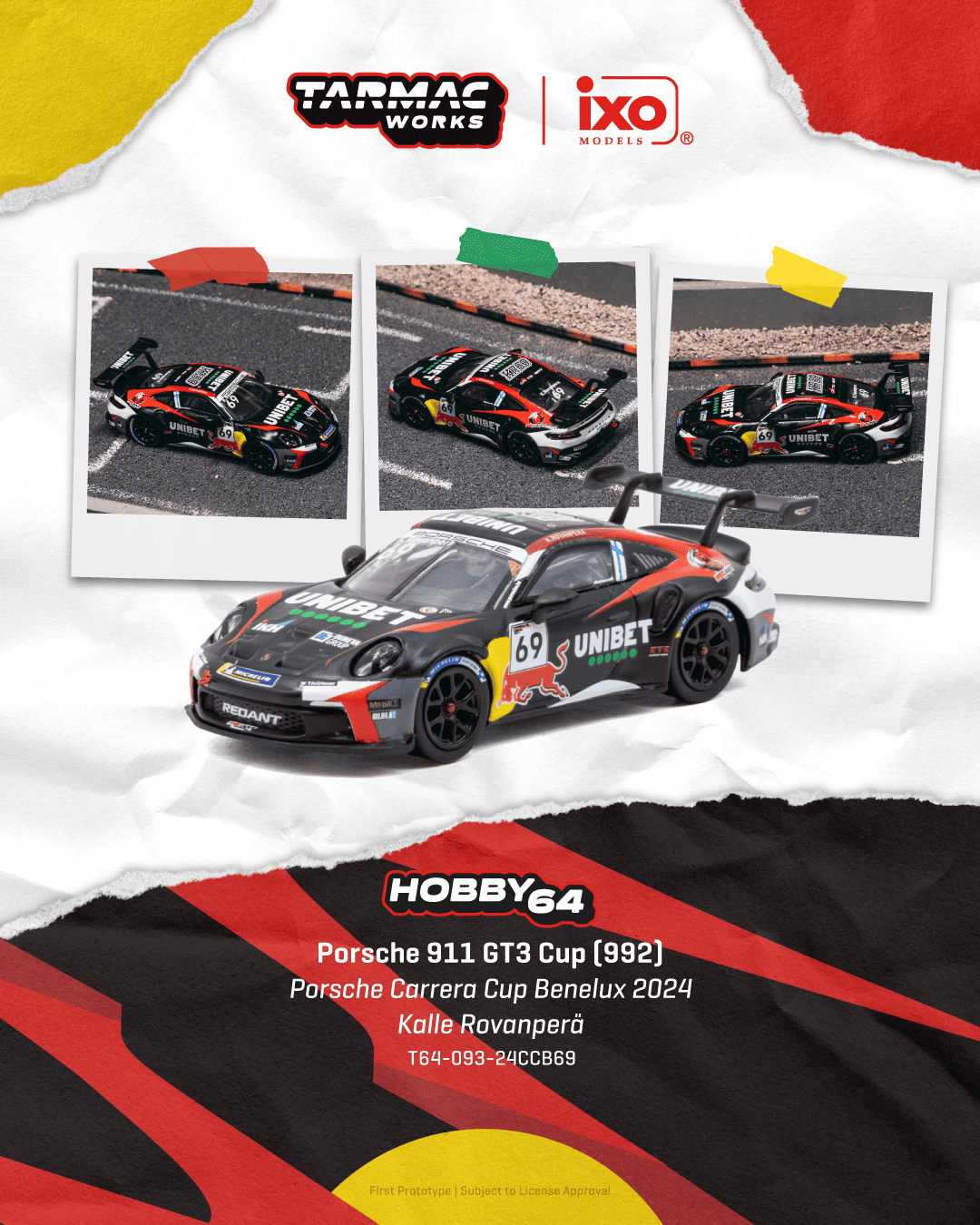 Tarmac Works Hobby64 Toyota GR Yaris Rally2 Fumio Nutahara 1:64 diecast model