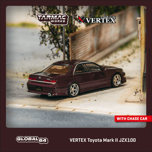 Tarmac Works VERTEX Toyota Mark II JZX100 Purple Metallic