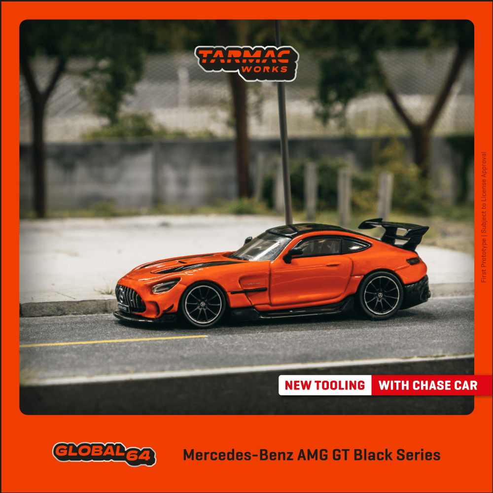Tarmac Works Scale 1:64 Mercedes-Benz AMG GT Black Series Orange