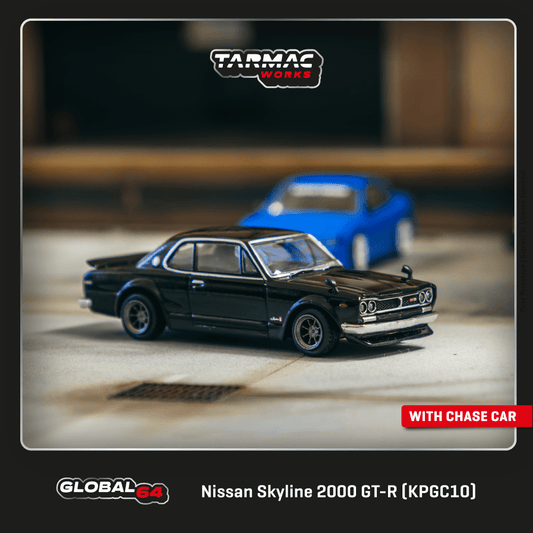 Tarmac Works 1:64 Scale Nissan Skyline 2000 GT-R (KPGC10) Black