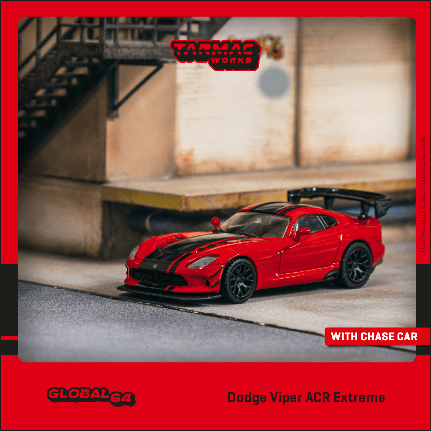 Tarmac works 1:64 Dodge Viper ACR Extreme Red