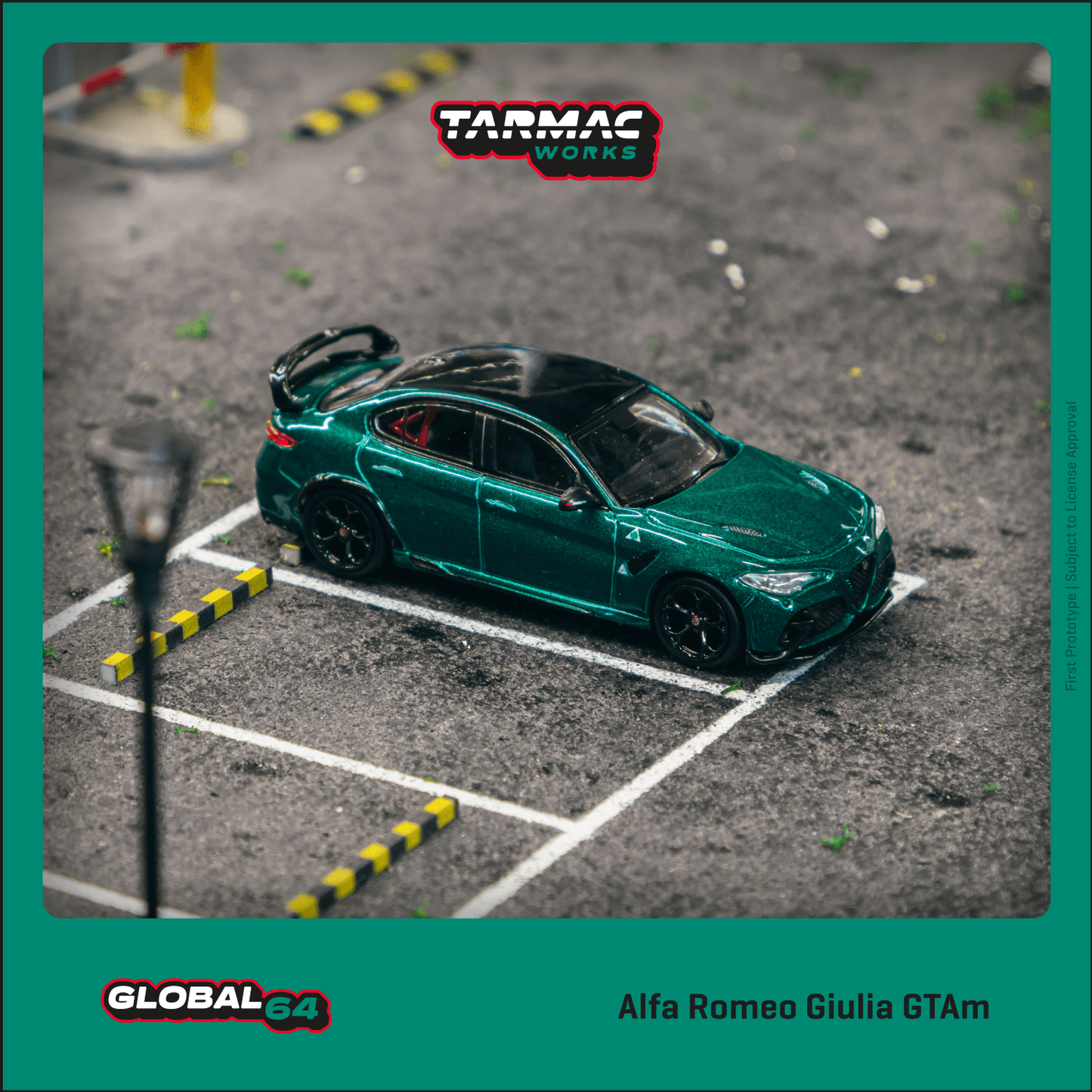 Tarmac Works 1:64 Alfa Romeo Giulia GTAm Green Metallic