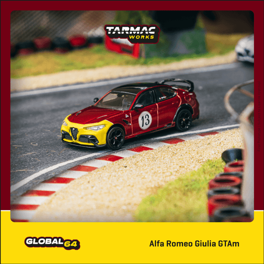 Tarmac Works 1:64 Alfa Romeo Giulia GTAm Red / Yellow