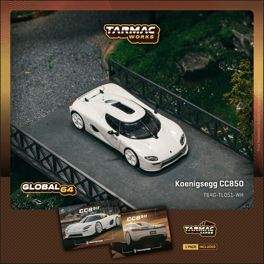 Tarmac Works 1:64 Scale Koenigsegg CC850 White
