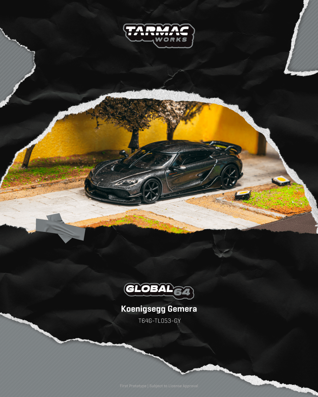 Tarmac Works 1:64 Scale Koenigsegg Gemera Grey