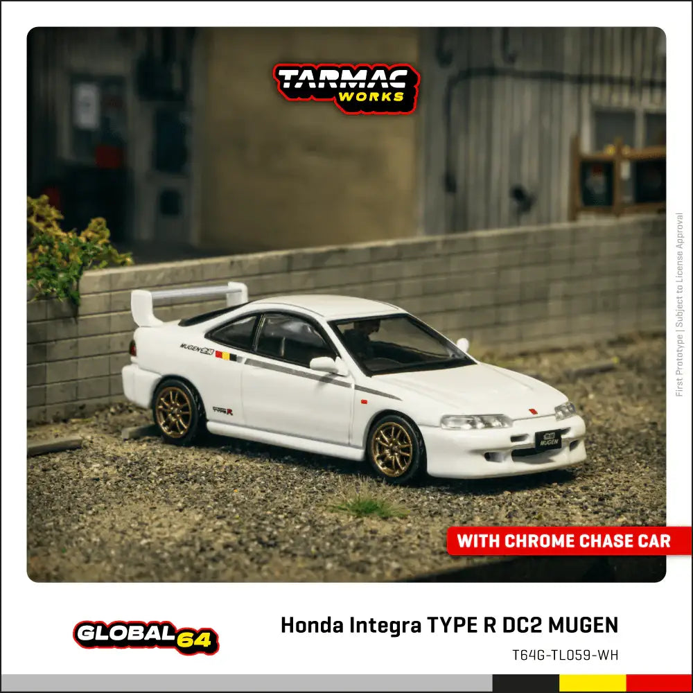 Tarmac Works 1:64 Scale Honda Integra TYPE R DC2 MUGEN Championship Wh ...