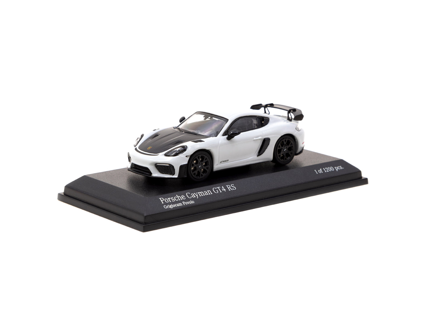 Tarmac Works x Minichamps 1/64 Porsche Cayman GT4 RS Grigiocam Povolo