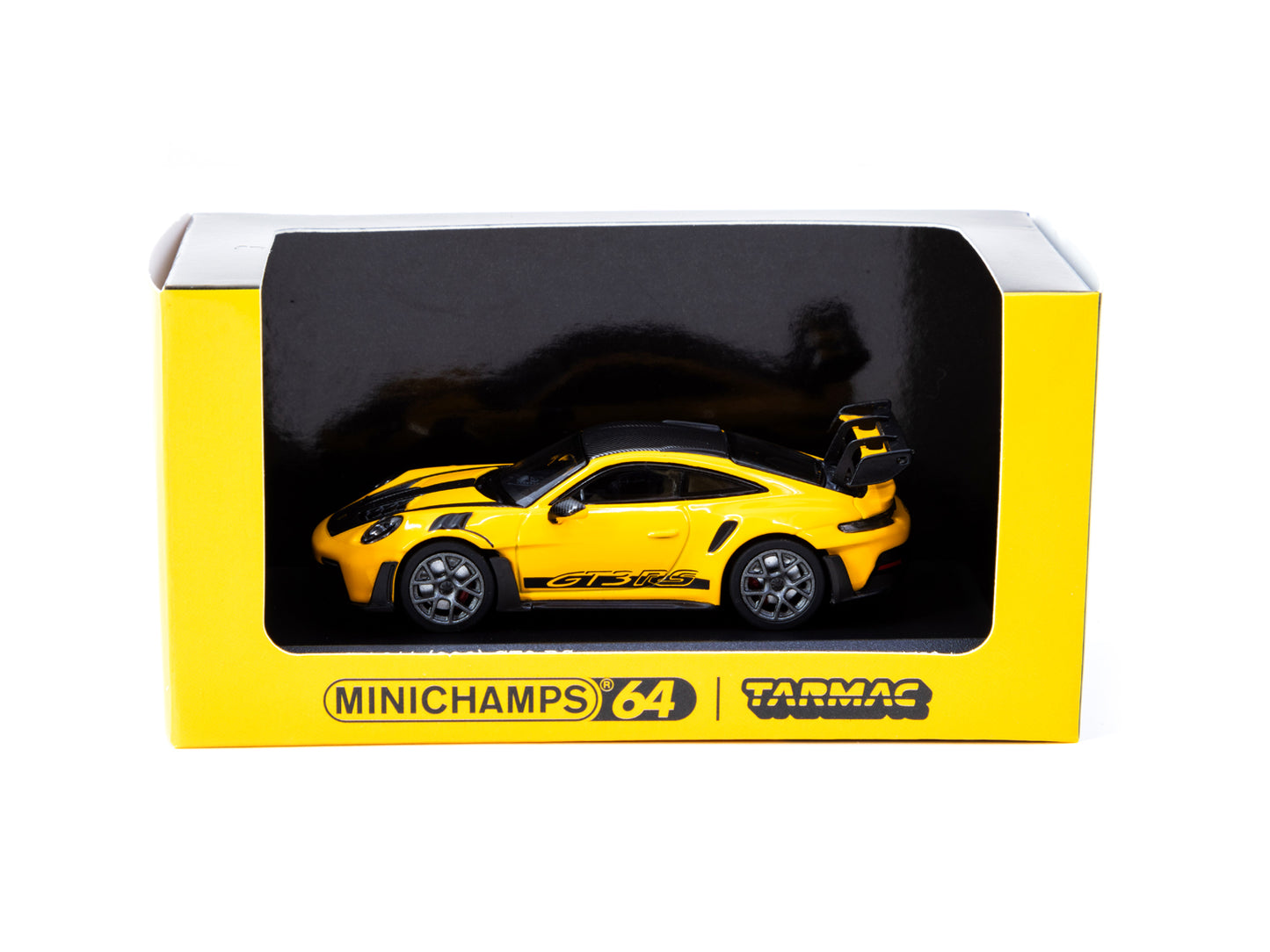 Tarmac Works x Minichamps 1/64 Porsche 911 (992) GT3 RS Signal Yellow
