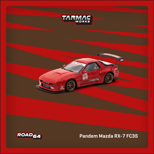 Tarmac Works 1:64 Scale Mazda Pandem Mazda RX-7 FC3S Red