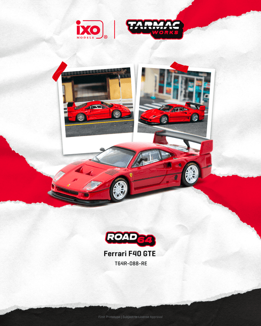 Tarmac Works 1:64 Scale Ferrari F40 GTE T64R-088-RE