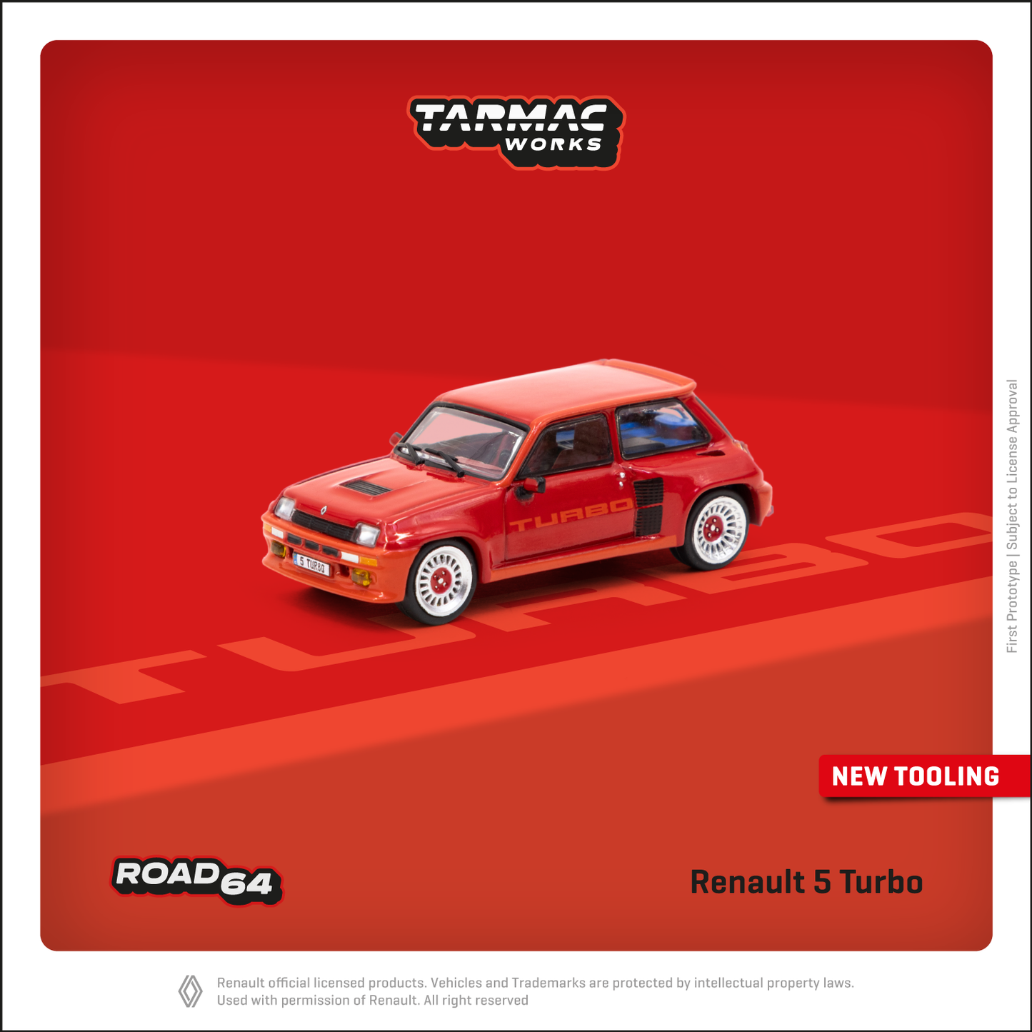 Tarmac Works 1:64 Scale Renault 5 Turbo Red