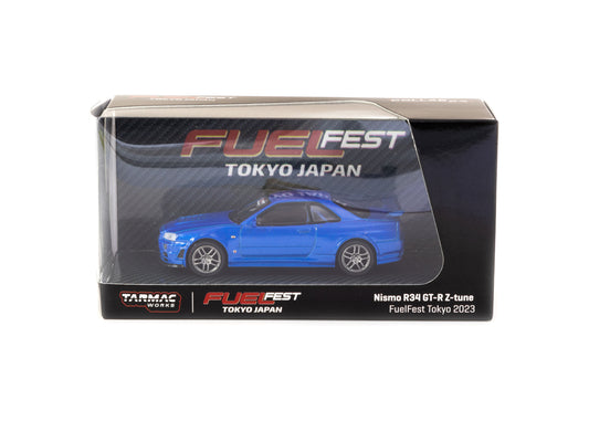 FuelFest Tokyo 2023 Special Edition Tarmac Works x Schuco 1:64 Scale Nissan Skyline Nismo R34 GT-R Z-tune