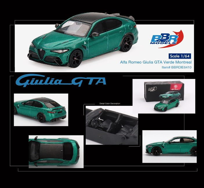 BBR Models 1/64 Alfa Romeo Giulia GTA Verde Montreal