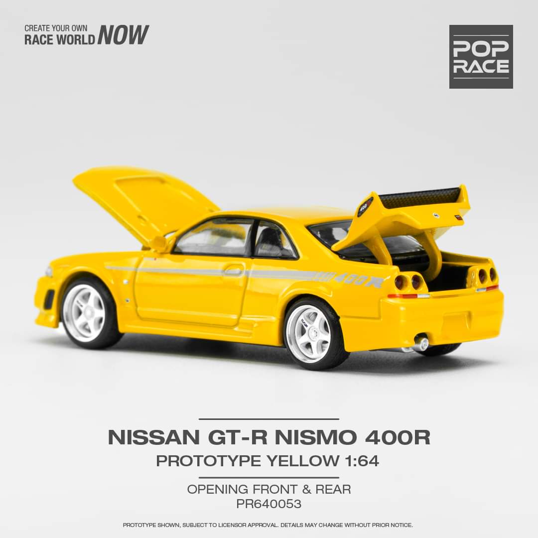 Pop Race 1:64 scale Nismo 400R Nissan GT-R R33