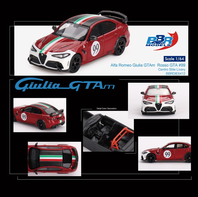 BBR Models 1/64 Alfa Romeo Giulia GTA #99 Centro Stile Livery