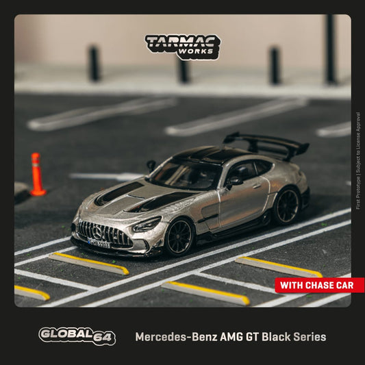 Tarmac Works Scale 1:64 Mercedes-Benz AMG GT Black Series Silver Metallic