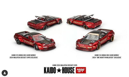 Mini GT x Kaido House MDX 2024 #123/ #124 Honda NSX Kaido Works V2 Red Pearl