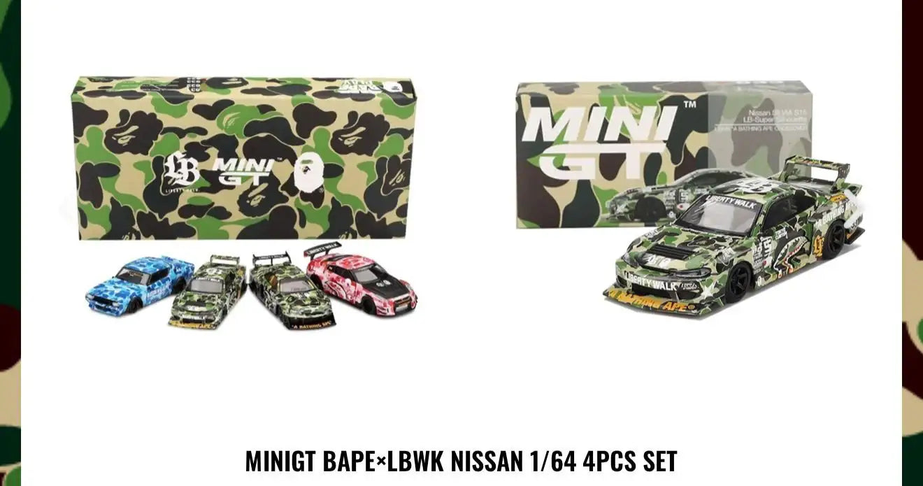 Mini GT x LBWK X BAPE Tokyo Auto Salon 2025 Nissan 4pc Set – Mobile ...