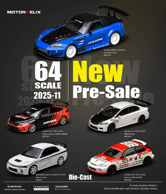 Motorhelix 1:64 Scale 2025 Nov New Pre Sale