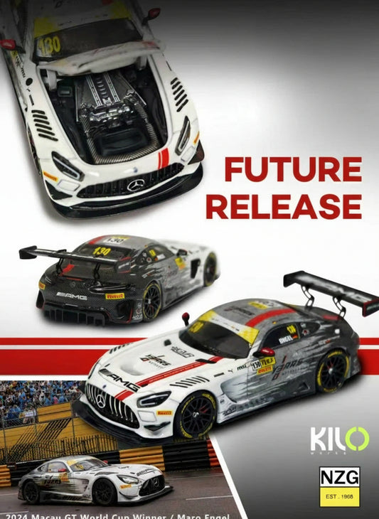 KILO Works 1:64 Scale AMG GT3 FIA GT World Cup Macau Winner 2024 (Maro Engel)