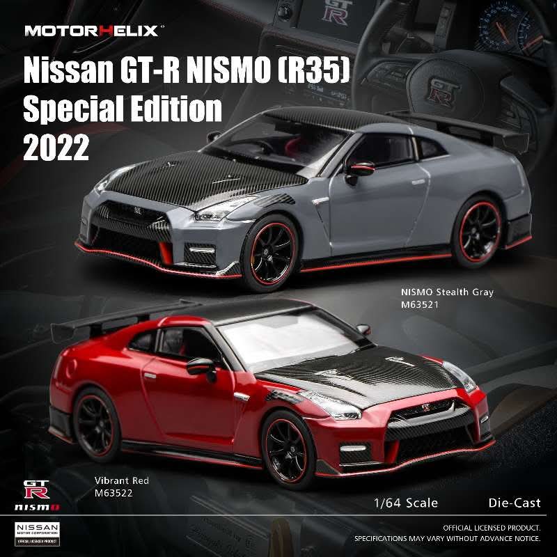 Motorhelix 1:64 Scale Nissan GT-R NISMO (R35) Special Edition 2022