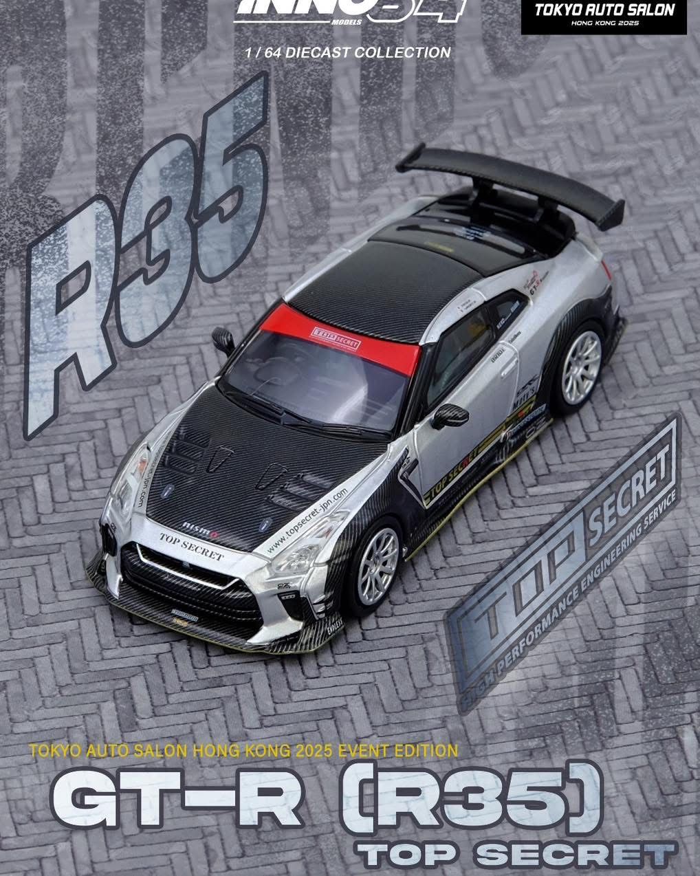 Inno64 x Toyko Auto Salon Hong Kong 2025 Nissan GT-R R35 Top Secret