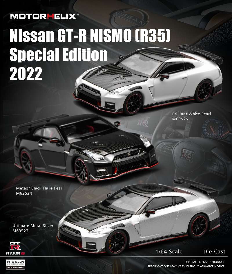 Motorhelix 1:64 Scale Nissan GT-R NISMO (R35) Special Edition 2022