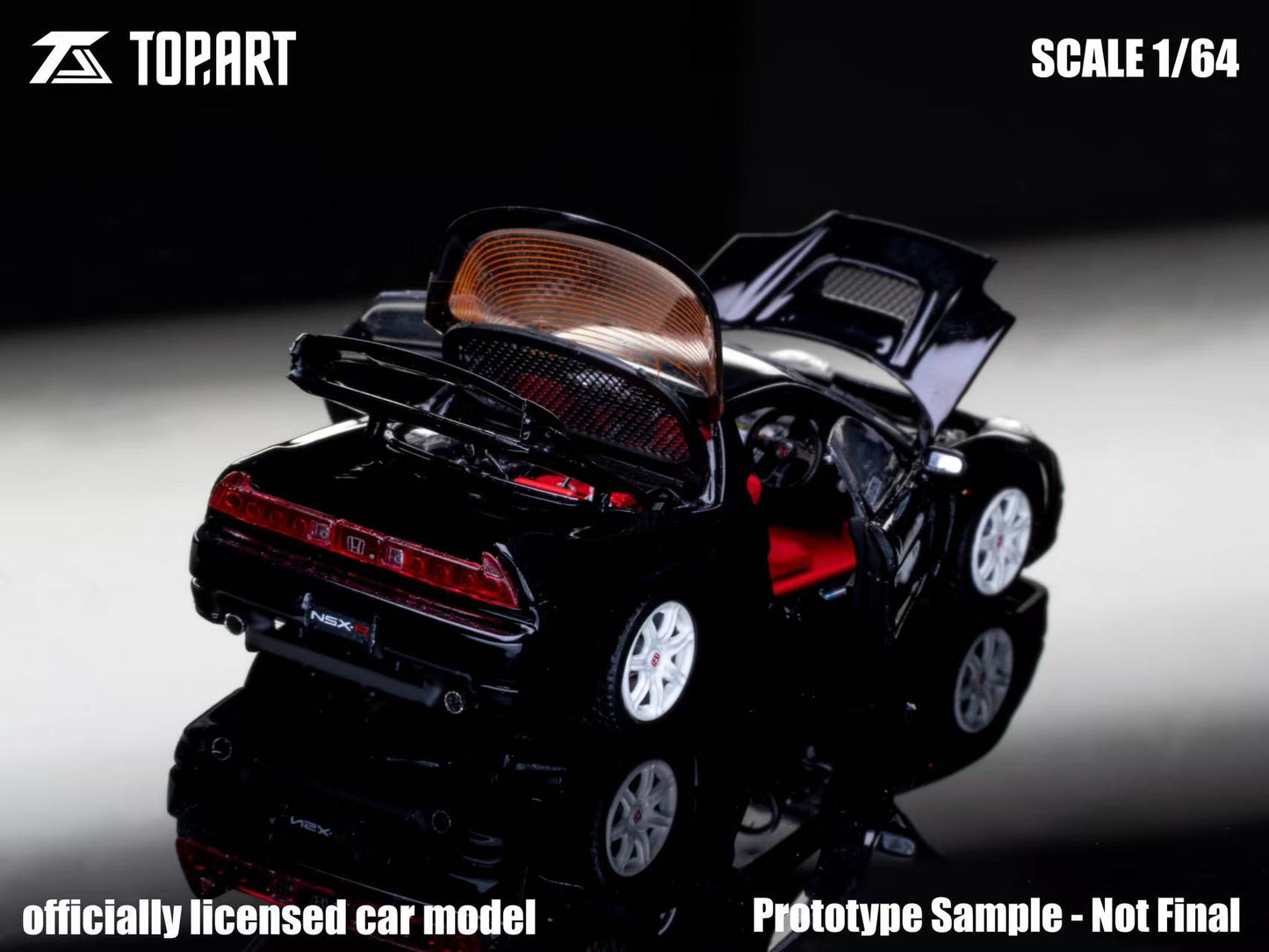 TopArt 1:64 Scale NSX-R (NA2) 2002-05 Metallic Black Limited 1000pcs