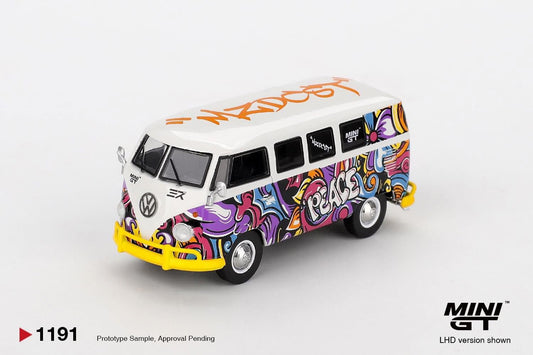Mini GT #1191 Volkswagen T1 Microbus Mizu Design