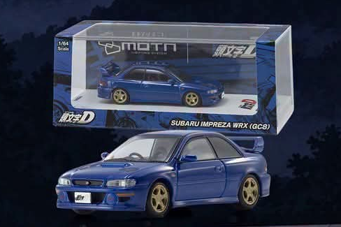 Kyosho x MOTN Initial D 1:64 AE86, RX-7 FD3S, RX-7 FC3S, WRX STI GC8