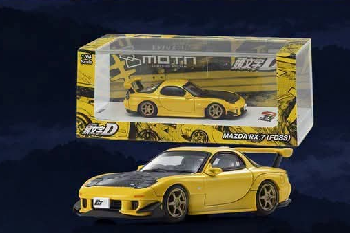 Kyosho x MOTN Initial D 1:64 AE86, RX-7 FD3S, RX-7 FC3S, WRX STI GC8