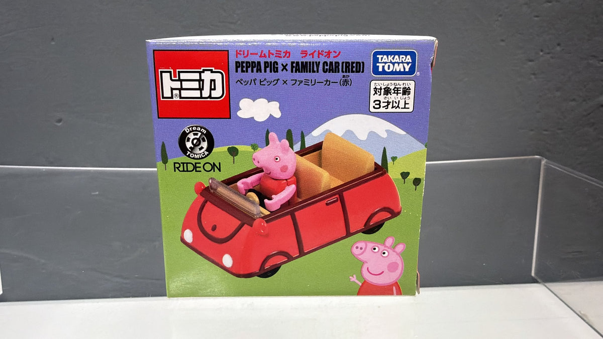 Dream TOMICA RIDE ON PEPPA PIG × FAMILY CAR (RED)