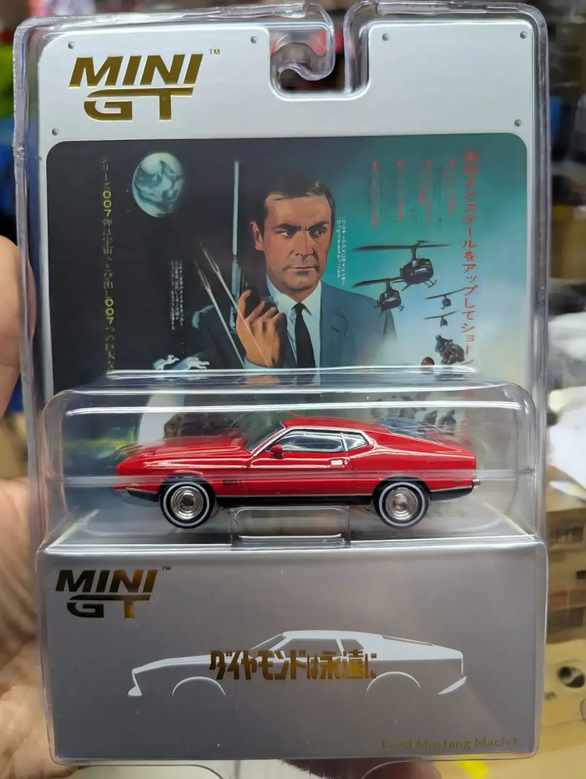 Mini GT 1:64 Scale Ford Mustang Mach 1 James Bond 007 Diamonds Are