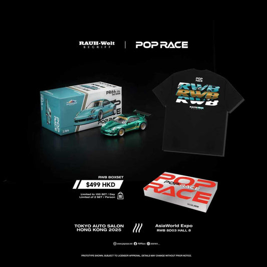 Pop Race 1:64 Scale RWB Boxset - Tokyo Auto Salon Hong Kong 2025 Exclusive