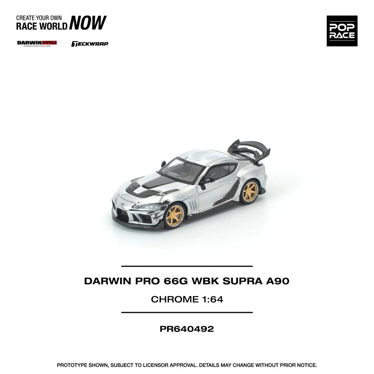 Darwin Pro Racing Pop Race 1:64 Scale Darwin Pro 66G WBK Supra A90 Chrome – Mobile Garage HK